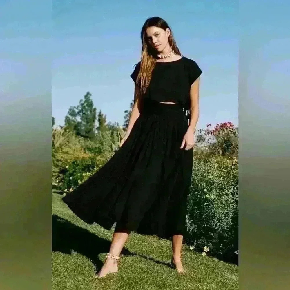 Free people sundown skirt set